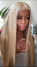 Load image into Gallery viewer, 13x4 raw Cambodian 4 bundles platinum blonde 30in
